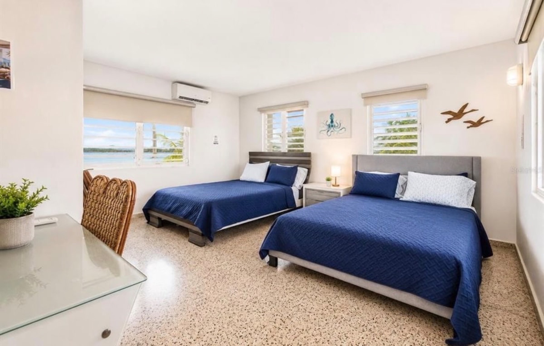 Bedroom with two queen beds