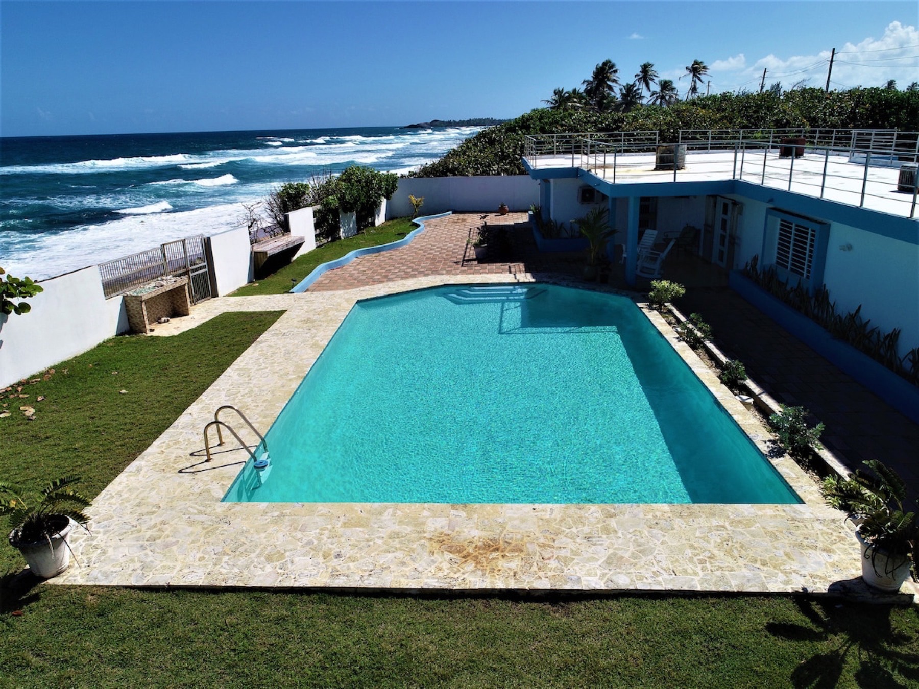 Pool and the Atlantic Ocean