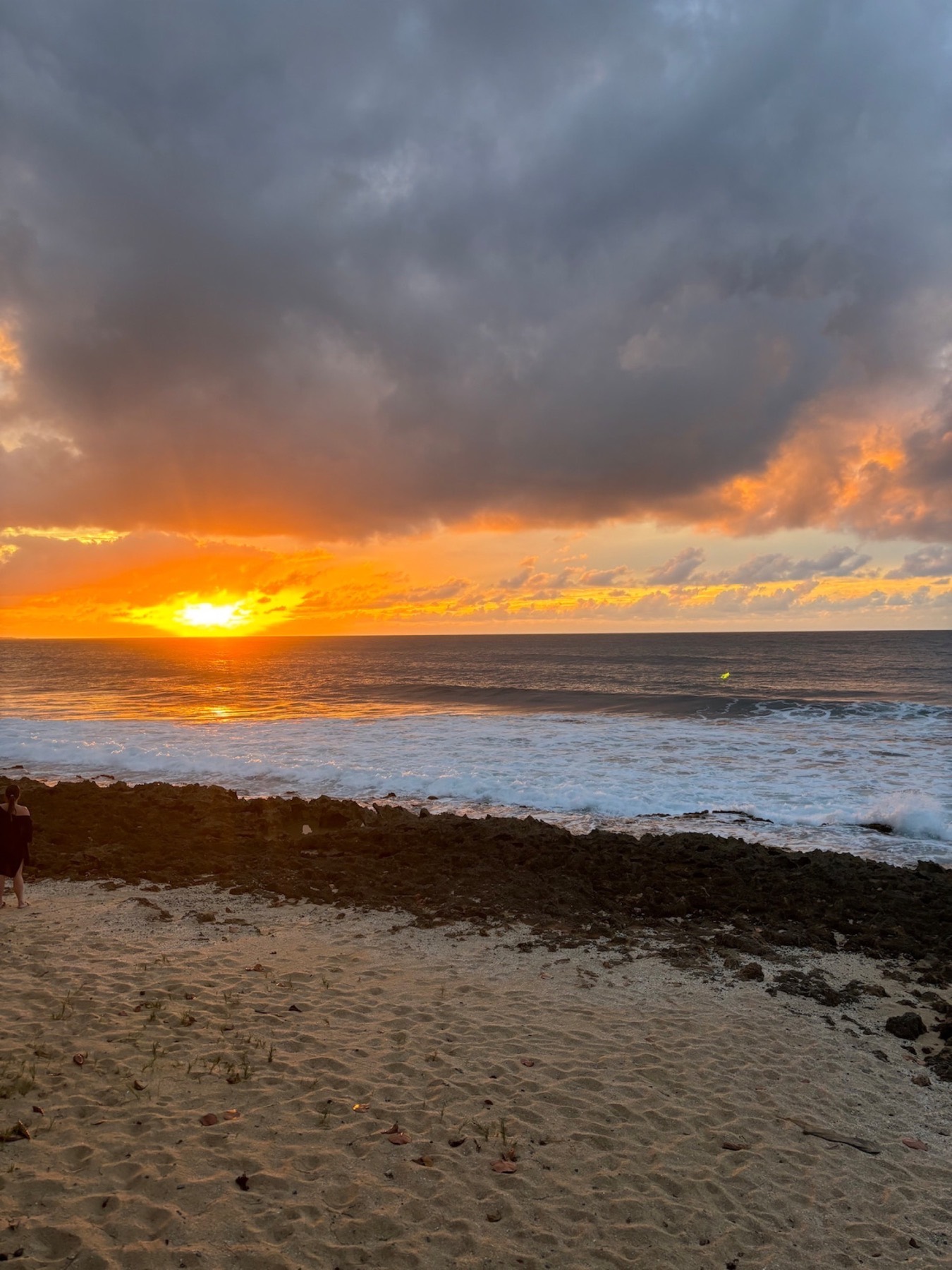 Sunset over the beach